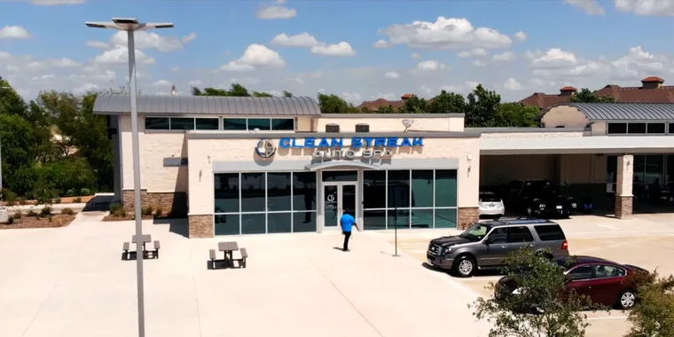 Clean Streak Auto Spa storefront in Roanoke, Texas